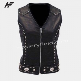 Leather-women-vests